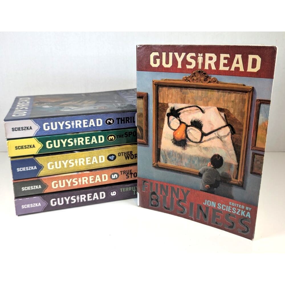 Near Complete Set GUYS READ Books Series by Jon Scieszka PB vol.1-6